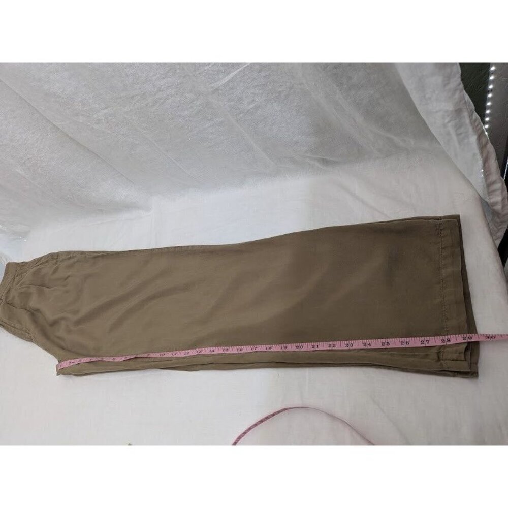 Thread Supply women's small brown chino style pants, wide leg high rise B11 - Picture 8 of 9